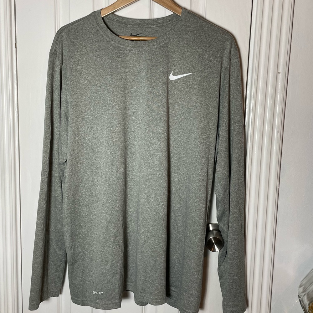 Nike Dri-Fit Gray Long Sleeve Tee